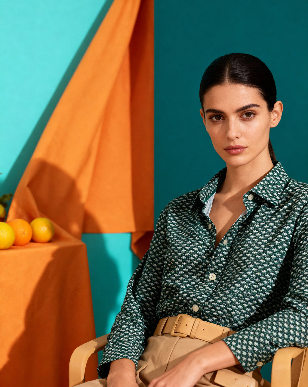 Дамска риза с принт